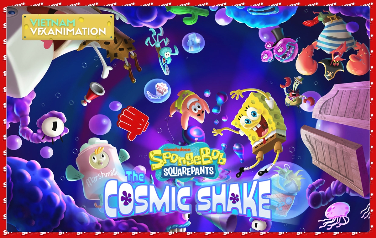 Sparx* tiếp tục lập thành tích mới cùng dự án game SpongeBob SquarePants:  The Cosmic Shake - Vfx-Animation